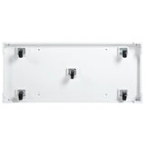 Fluted Rubber Wood Kitchen Island With Tilt-Out Trash Can - Omega Lifestyles