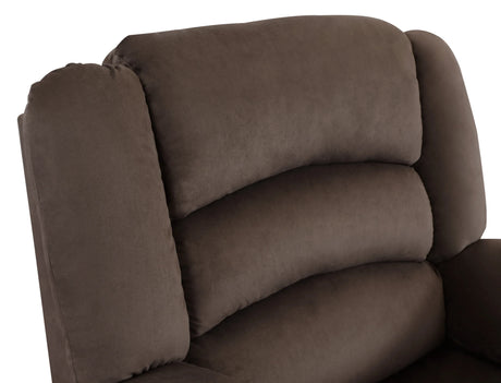 Brown Fabric Upholstered Sofa With Lumbar Support - Omega Lifestyles