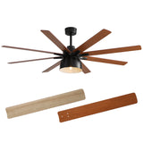 52-Inch Reversible DC Motor Ceiling Fan With Light