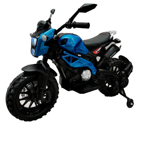 12V Kids Electric Ride-On Motorcycle With Training Wheels - Omega Lifestyles