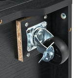 Farmhouse Kitchen Island Rolling Cart With Power Outlet - Omega Lifestyles