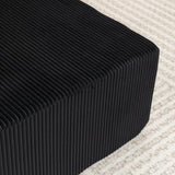 Corduroy Foam Left Armrest Chaise Lounge Chair - Omega Lifestyles