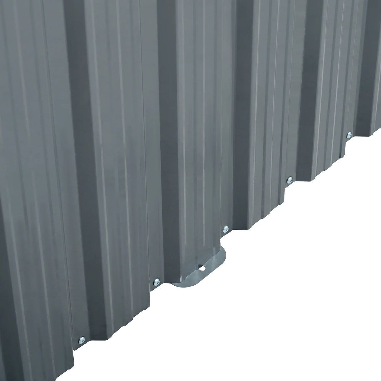 Heavy-Duty Galvanized Steel 6x8ft Outdoor Storage Shed - Omega Lifestyles