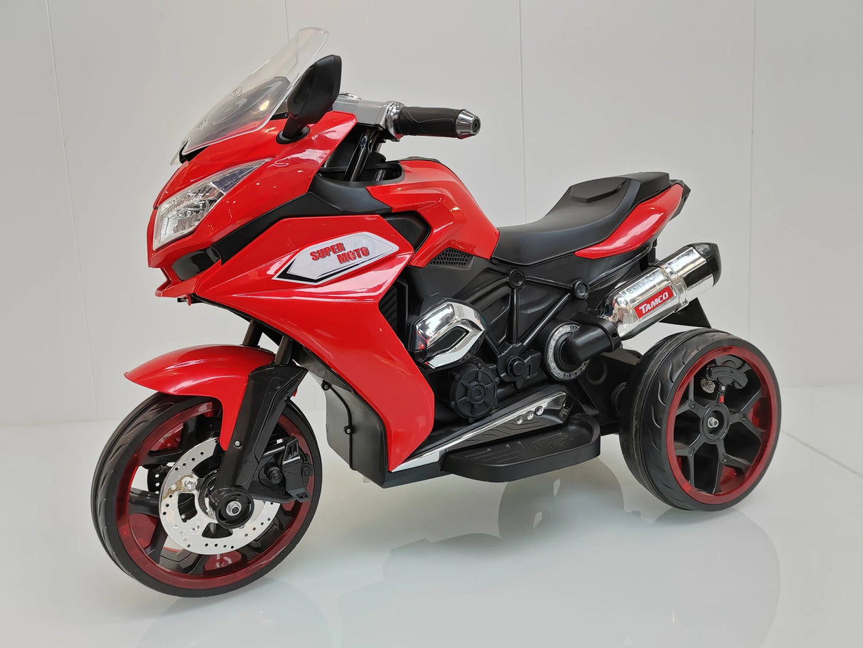 12V Rechargeable Kids Ride-On Motorcycle With Lights - Omega Lifestyles