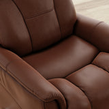 Swivel Glider Recliner With Manual Adjustable Headrest And Footrest - Omega Lifestyles