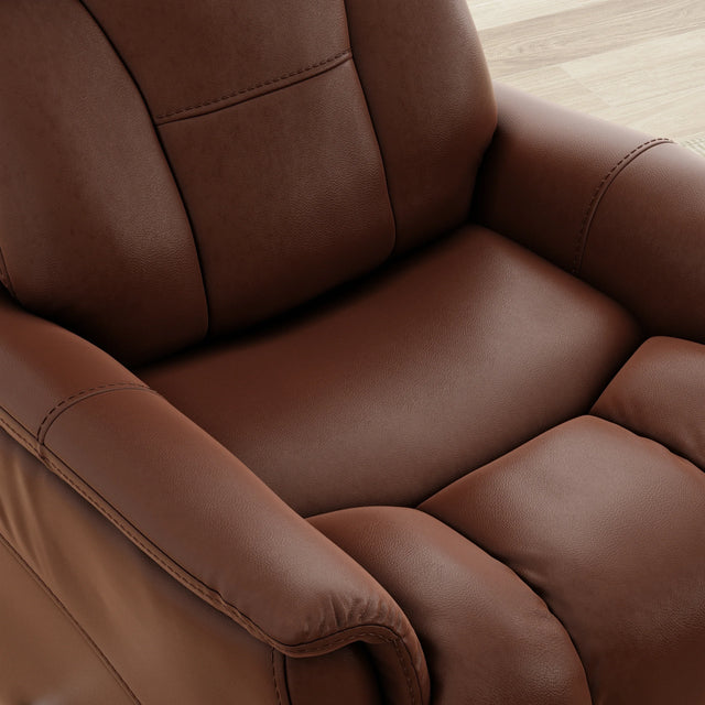 Swivel Glider Recliner With Manual Adjustable Headrest And Footrest - Omega Lifestyles