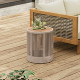 Rustic Acacia Wood Coffee Table And Side Table Set - Sleep Galleria