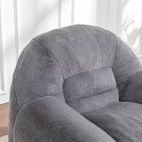 Comfy Faux Fur Bean Bag Chair With Back Support - Omega Lifestyles