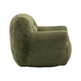 Faux Fur Comfy Bean Bag Chair With Back Support Green - Omega Lifestyles