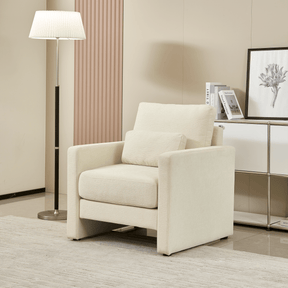 Mid-Century Modern Chenille Upholstered Accent Chair - Omega Lifestyles