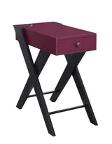 Modern Wood Accent Table With USB Port And Drawer - Omega Lifestyles