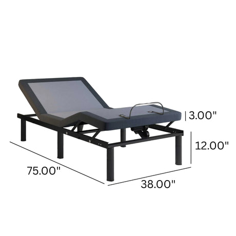 Twin BT2000 Steel Adjustable Bed Base With Bluetooth - Omega Lifestyles