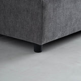 Chenille Fabric Armless Accent Chair With Foam Cushion - Omega Lifestyles