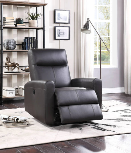 Top Grain Leather Match Power Motion Recliner - Omega Lifestyles