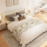 King Solid Wood Platform Bed Frame With Headboard - Omega Lifestyles