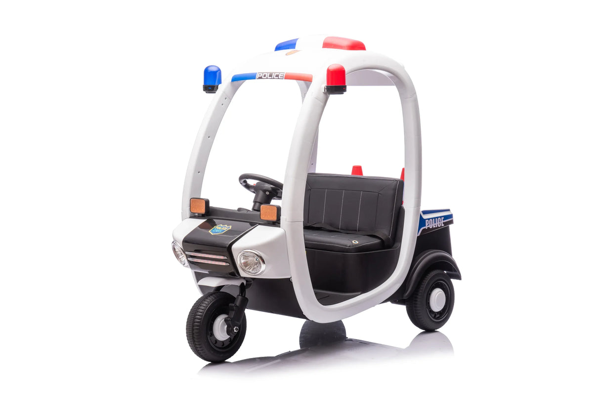 12V Two-Seater Electric Police Ride-On Car Toy - Omega Lifestyles