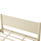 King Solid Wood Platform Bed Frame With Headboard - Omega Lifestyles
