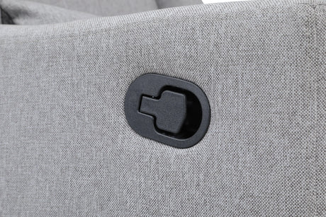 Pronto Grey Polyester Swivel Glider Recliner Chair - Omega Lifestyles