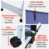 Competition Grade Foldable Indoor Table Tennis Table Set - Omega Lifestyles