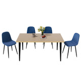 Farmhouse Industrial Dining Table With 4 Chairs - Omega Lifestyles