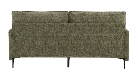 Green Chenille Compressed Cushion 2-Seat Sofa - Omega Lifestyles