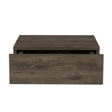 Wall-Mounted Pine Floating Nightstand With Drawer - Omega Lifestyles