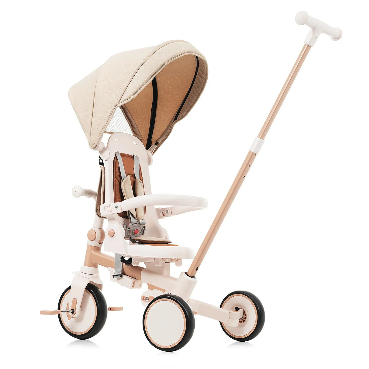 7-in-1 Multifunctional Foldable Baby Tricycle With Canopy - Omega Lifestyles