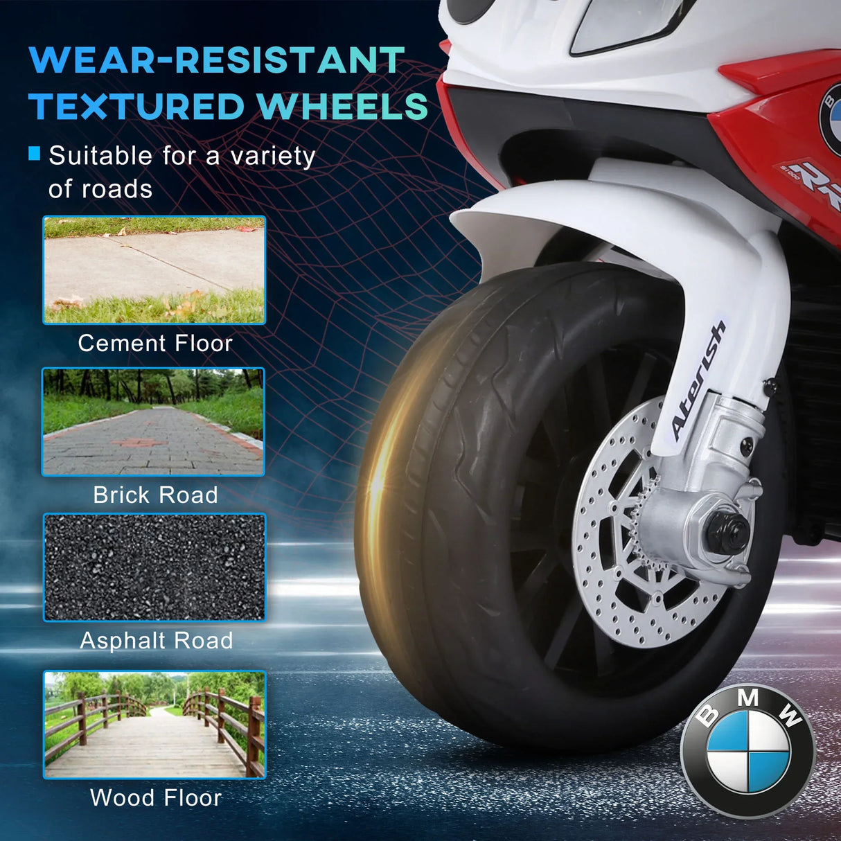 Licensed BMW 6V Toddler 3-Wheel Electric Motorcycle - Omega Lifestyles