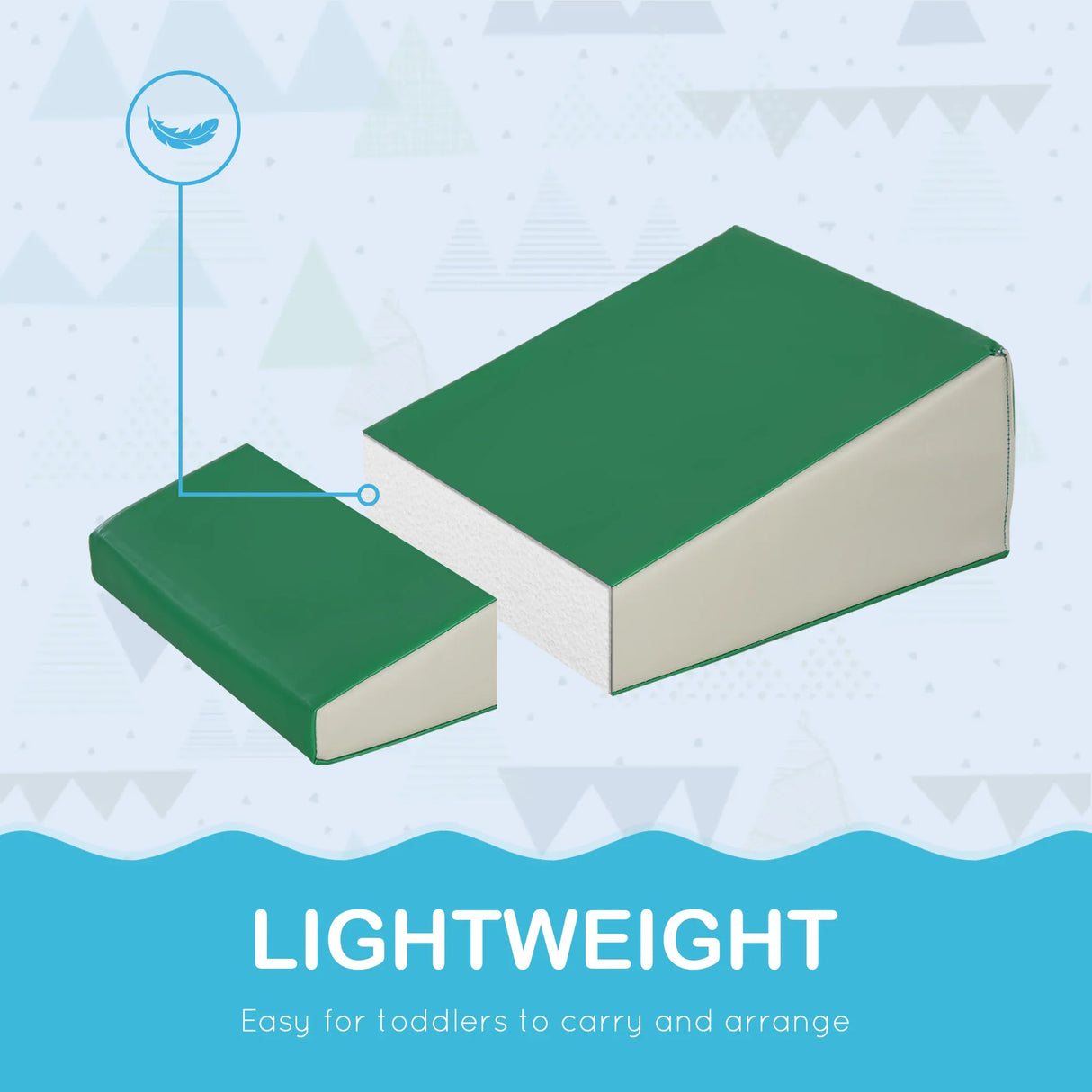 5-Piece Foam Climbing Blocks Activity Playset for Toddlers - Omega Lifestyles