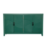Vintage Green Accent MDF Cabinet With 4 Doors - Sleep Galleria