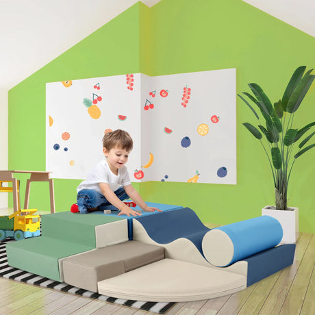 Colorful Soft Foam Kids Climb And Crawl Playset - Omega Lifestyles