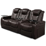Top-Grain Nappa Leather Power Recliner With RGB Lighting - Omega Lifestyles