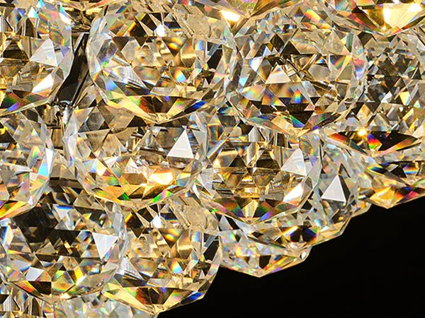 32-Inch French Empire Crystal Chandelier With 27 LED Lights - Omega Lifestyles