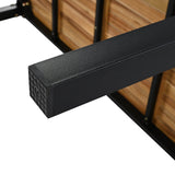 5-Piece Acacia Wood Iron Frame Patio Furniture Set - Omega Lifestyles