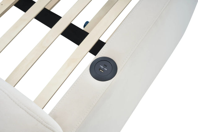 Twin Upholstered Velvet Daybed Frame With Trundle - Omega Lifestyles