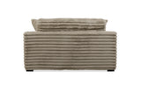 Corduroy Jumbo Chaise Armchair With Dual Cup Holders - Omega Lifestyles