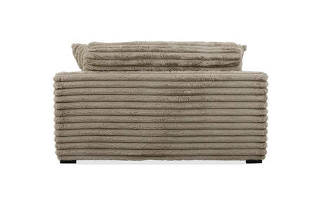 Corduroy Jumbo Chaise Armchair With Dual Cup Holders - Omega Lifestyles