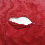 Red 3-Foot Faux Fur Memory Foam Bean Bag Chair - Omega Lifestyles