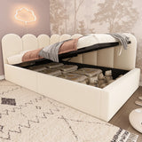 Twin Velvet Upholstered Daybed With Hydraulic Storage - Omega Lifestyles