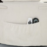 Ivory Remote-Controlled Heated Massage Assistive Recliner - Omega Lifestyles