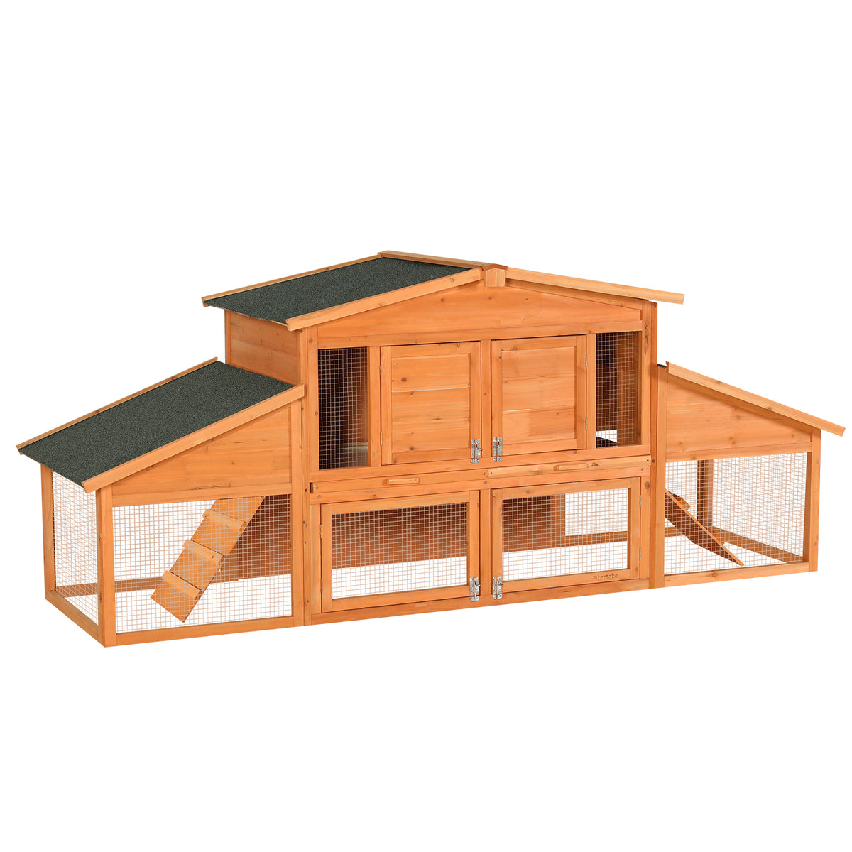 Large Wooden Rabbit Hutch With Waterproof Roof