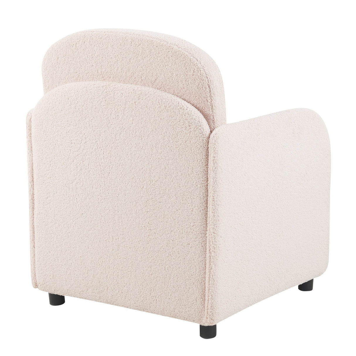 Pet Friendly Sherpa Upholstered Fluffy Fabric Accent Chair - Omega Lifestyles