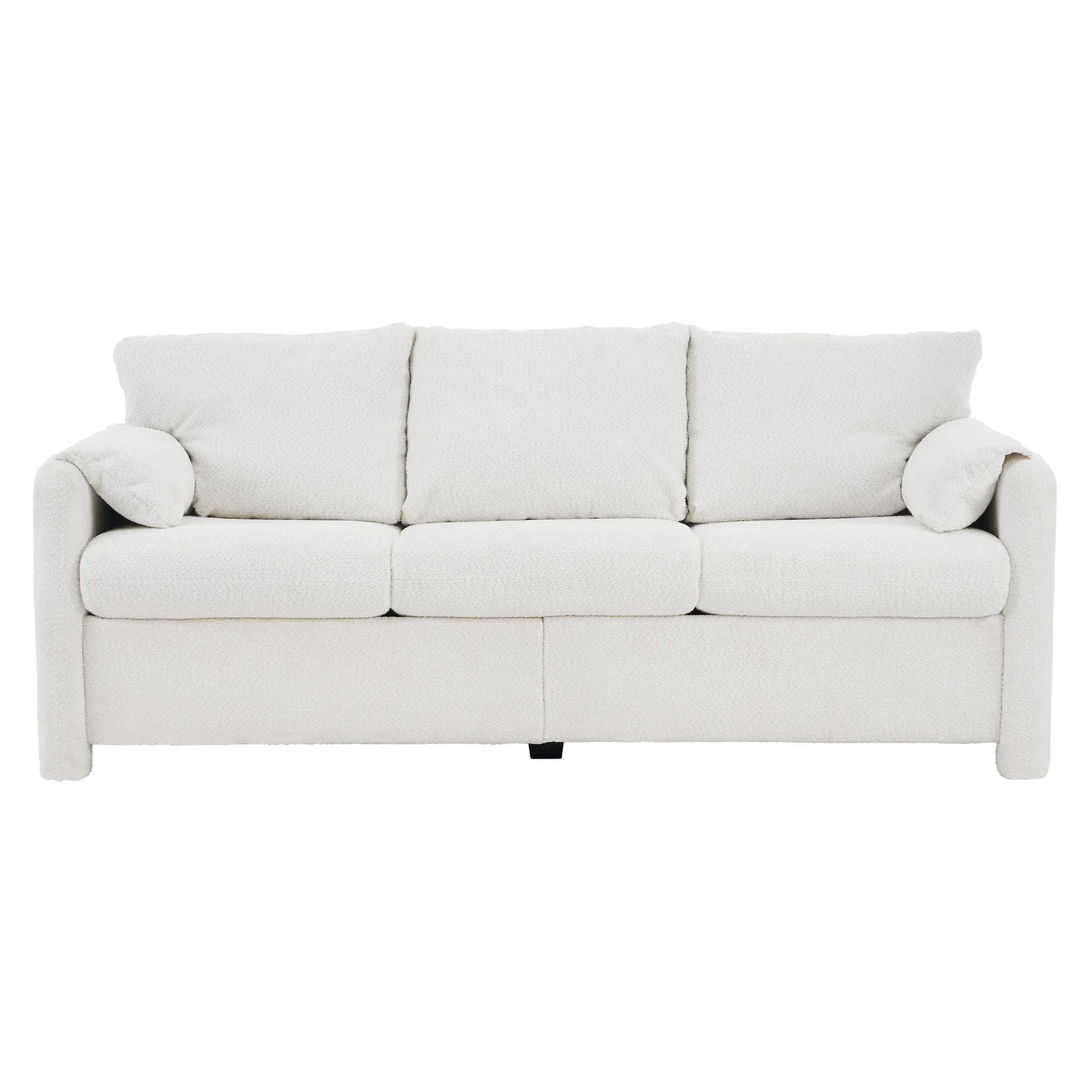 Modern Soft Chenille 3-Seater Sofa With Pillow Arms - Omega Lifestyles