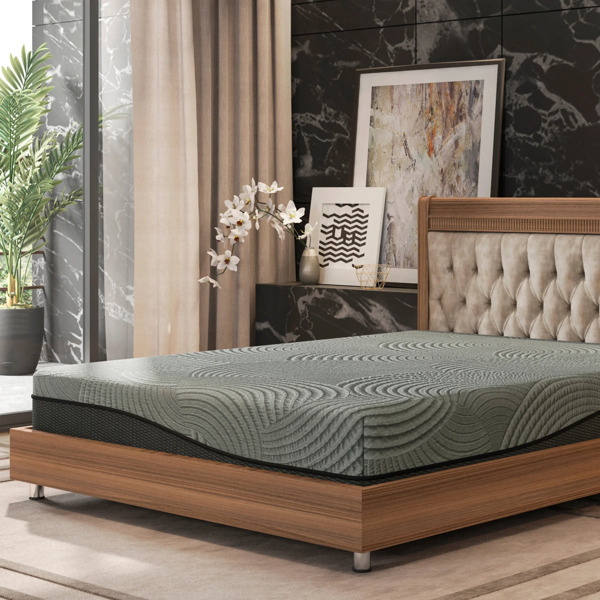 Medium 10-Inch Gel Max Cooling Memory Foam Queen Mattress - Omega Lifestyles