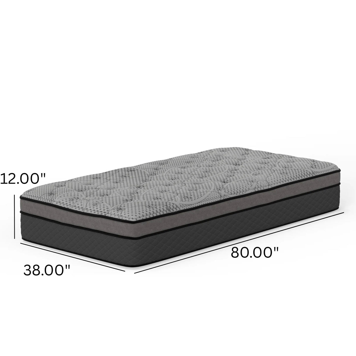 Medium 12-Inch Hybrid Pocket Coil Twin XL Mattress - Omega Lifestyles
