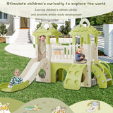 8-in-1 Toddler Freestanding Slide Climber Playset - Omega Lifestyles