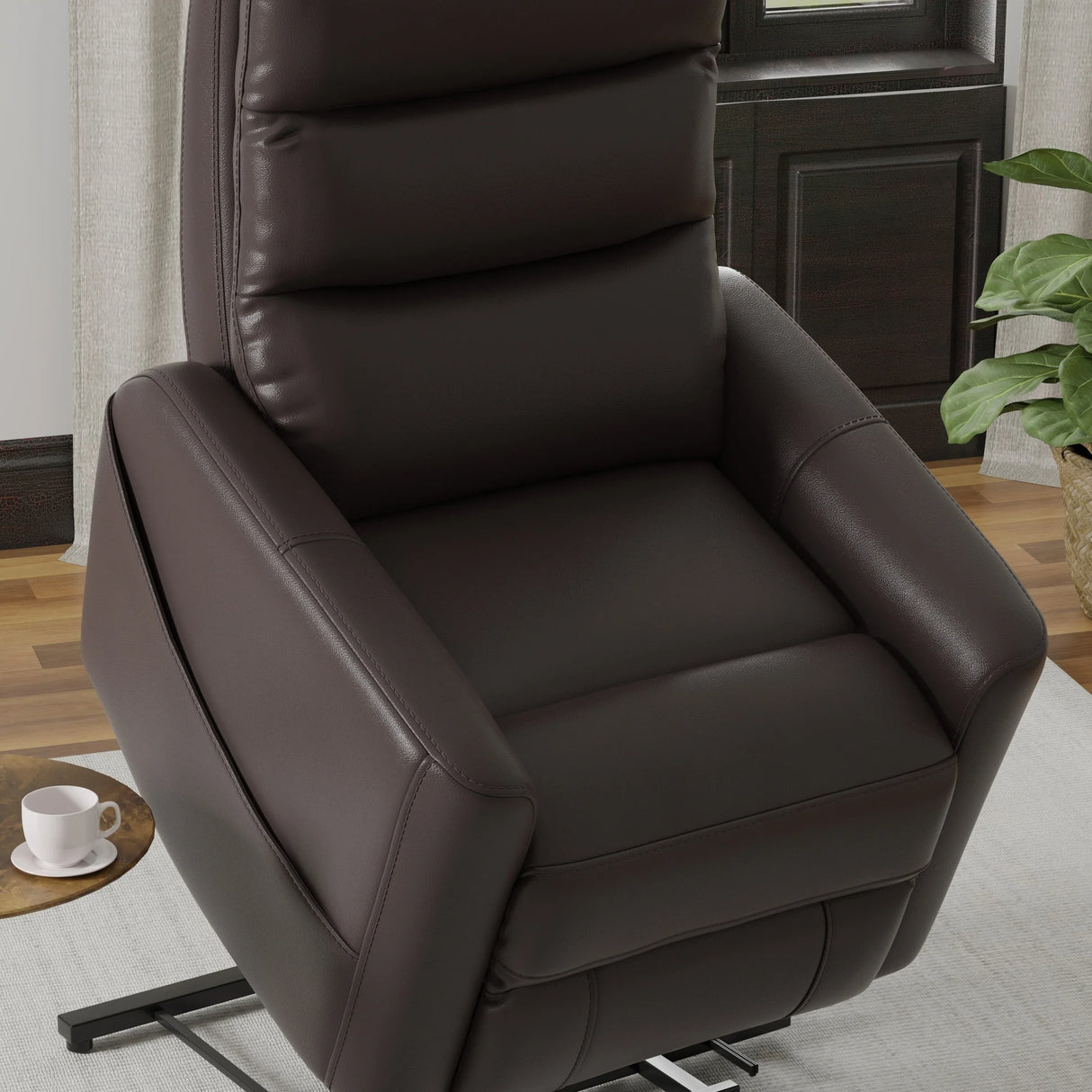 Power Lift Faux Leather Recliner Chair With USB Charging - Omega Lifestyles