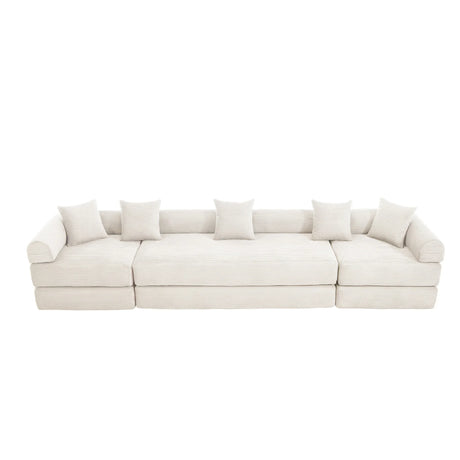 Convertible Corduroy Folding Memory Foam Sofa Bed - Omega Lifestyles