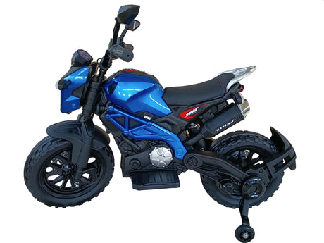 12V Kids Electric Ride-On Motorcycle With Training Wheels - Omega Lifestyles