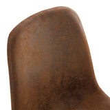 Transferred Walnut Leg Suede Backrest Dining Chair And Table Set - Omega Lifestyles